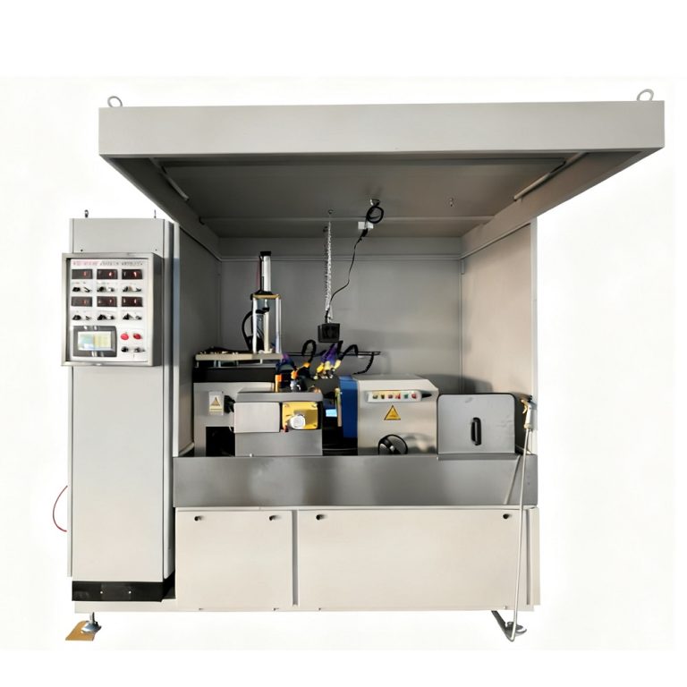 fluorescent magnetic particle inspection machine for detecting surface and subsurface cracks.