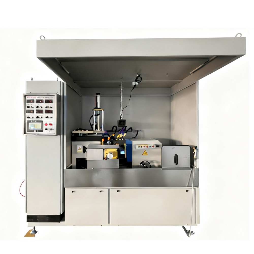 fluorescent magnetic particle inspection machine for detecting surface and subsurface cracks.