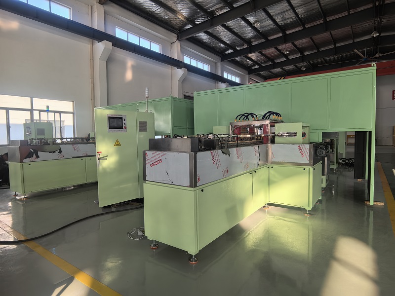 Track link magnetic particle testing machine