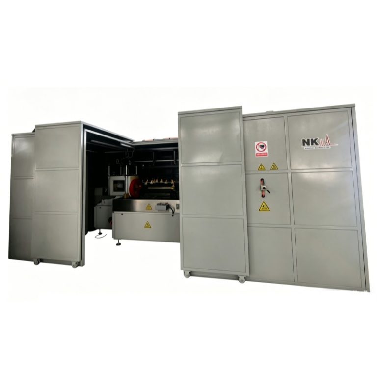 Valve stem magnetic particle inspection machine for fluorescent MPI testing of valve rods and shafts